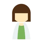 Female Lab Coat SVG Icon